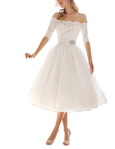 VKStar® Retro 50er Damen Abendkleid Stoffdruck ärmelloses Cocktailkleid mit Gürtel Rockabilly Swing Kleid Weiß 4XL von VKStar