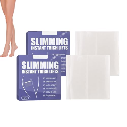 Invisible Thigh Lift Tape - Waterproof Adhesive Leg Lifting Patches for Sagging Skin, Anti-Chafing Body Tape for Women, Temporary Skin Firming & Support for Legs and Thighs (2 boxes) von VKaoess