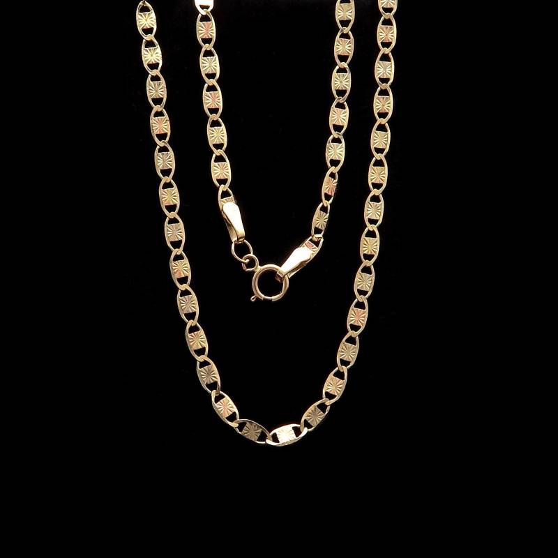 16" Oder 24" Valentino Link Chain 14 K Solid Yellow Rose Gold Zweiton Halskette 3, 5 Mm 16" Oder 24" Valentino Link Chain 14 K Solid Yellow Rose Gold Zweiton Halskette 3, 5 Mm von VLCoJewelry