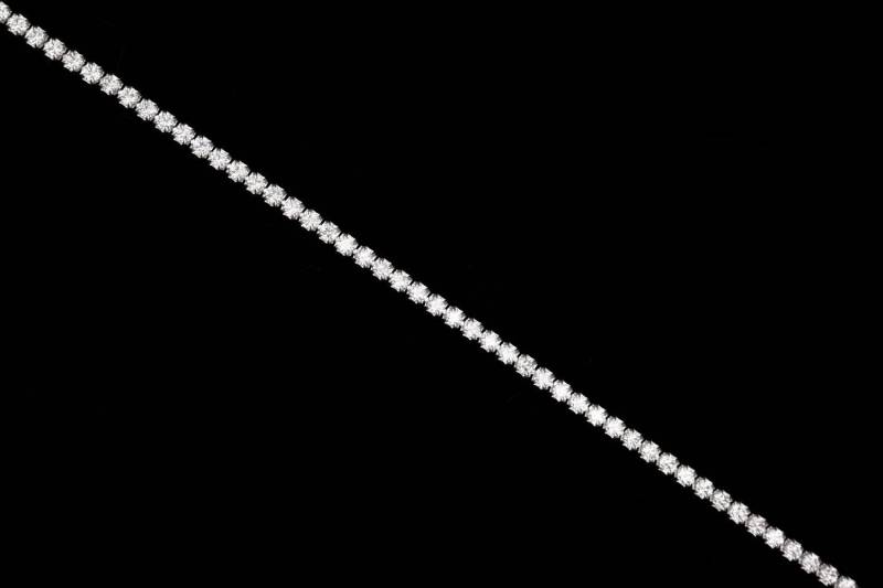 Tennis Armband 2.75Tcw Erstellt Diamant 2 Mm Bezel Fußkettchen 925 Sterling Silber 9 "Fußkettchen von VLCoJewelry