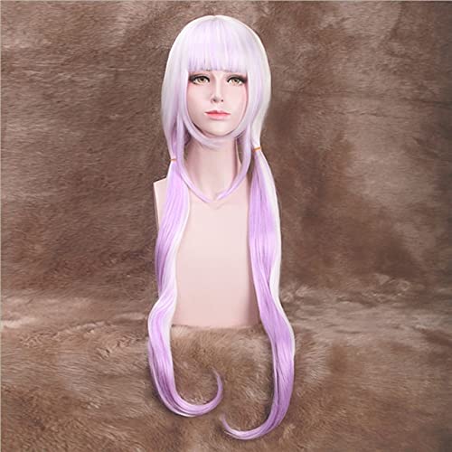 AniKanna Kannakamui Cosplay Wig Light Purple Synthetic Long Hair With Horn Prop Full Set Party CostuWigs For Women Dm-846 Wig von VLEAP
