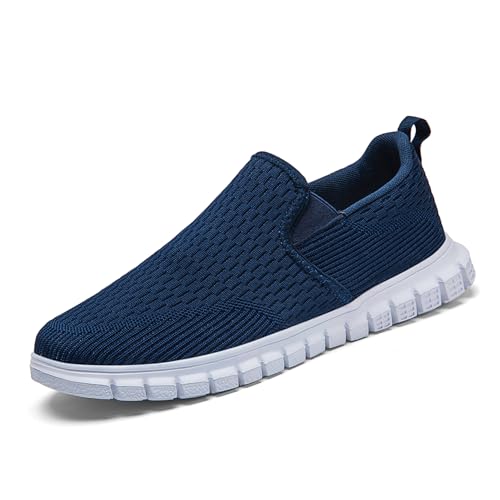 VLHGCG Bürotaugliche Herrenschuhe - Leichte Atmungsaktive Freizeitsneaker Slip-On, Antirutschsohle für Reise & Wanderaktivitäten Bequem Dunkelblau EU 42 VLHGCG Bürotaugliche Herrenschuhe - Leichte Atmungsaktive Freizeitsneaker Slip-On, Antirutschsohle für Reise & Wanderaktivitäten Bequem Dunkelblau EU 42 von VLHGCG
