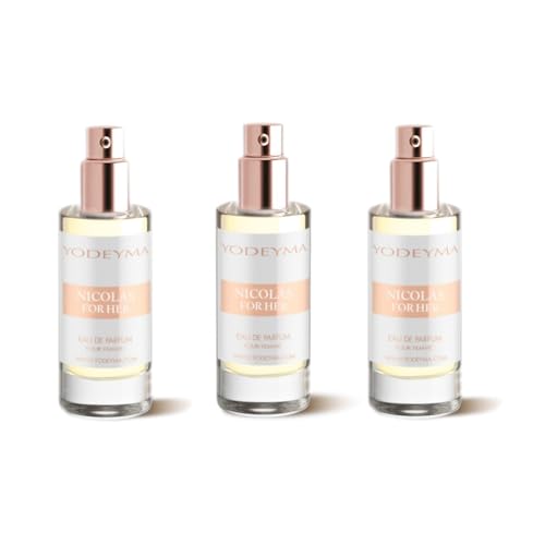 VLNET | Y.o.d.e.y.m.a 3 Flaschen Parfüm NICOLAS FOR HER 15 ml neu aber ohne Box und ohne Kappe von VLNET