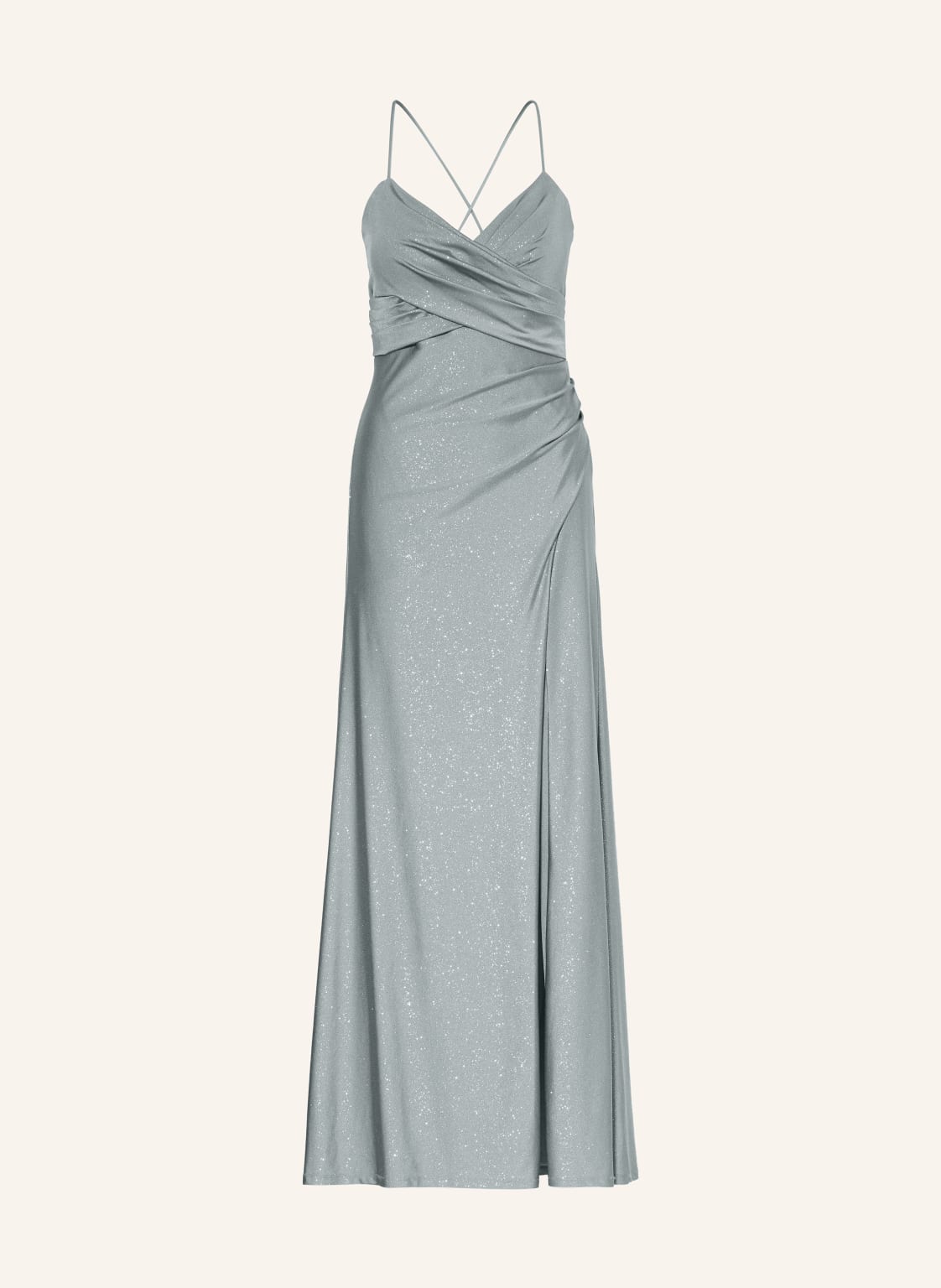 Vm Vera Mont Abendkleid Mit Glitzergarn blau von VM Vera Mont