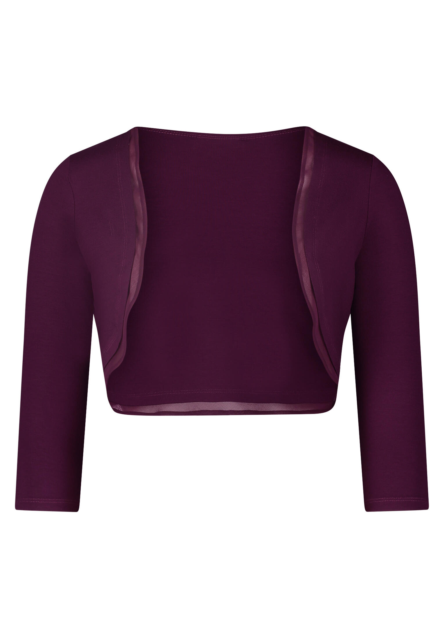 VM by Vera Mont - Bolero-Jacke shiny aubergine - Gr. - 36 von VM by Vera Mont
