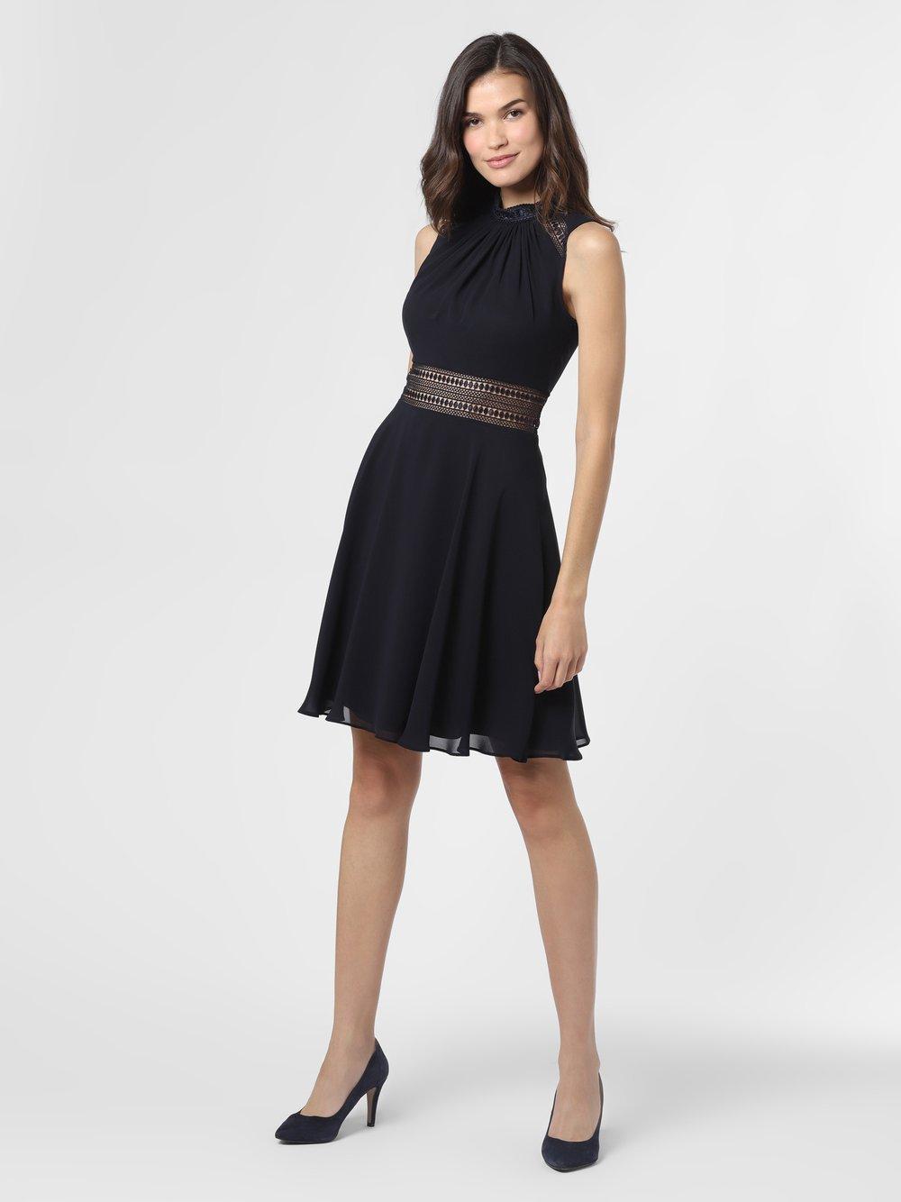 VM Abendkleid Damen Chiffon Rundhals, marine von VM