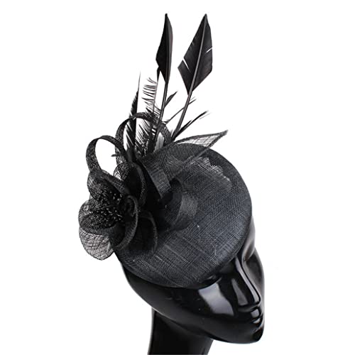 Damen Fascinator Hut Stirnband Hochzeit Blume Kopfschmuck formelles Kleid Damen Anlass Kappe Haarschmuck von VMAKBUWIS