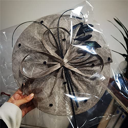 Frauen Derby Hut Feder Fascintor Stirnband Party Damen Kopfschmuck Oversized Fotografie Haar Zubehör von VMAKBUWIS