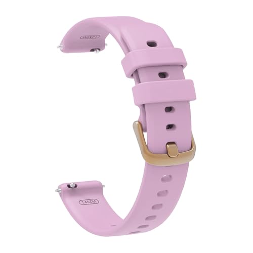 VMBVBHMDF 14 Mm Uhrenarmband Passend For Garmin Lily 2 Uhrenarmband Damen Weiches Silikon Sportarmband Passend For Garmin Lily 2 Uhrenzubehör(Purple) von VMBVBHMDF