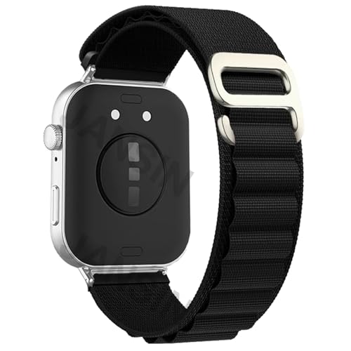 VMBVBHMDF Nylonarmband passend for Huawei Watch Fit 3 Alpine Loop Band Herren Damen Sportarmband Armband passend for Huawei Watch Fit3 Correa Zubehör(Black) von VMBVBHMDF
