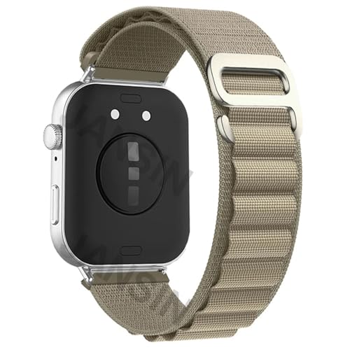 VMBVBHMDF Nylonarmband passend for Huawei Watch Fit 3 Alpine Loop Band Herren Damen Sportarmband Armband passend for Huawei Watch Fit3 Correa Zubehör(Olive) von VMBVBHMDF