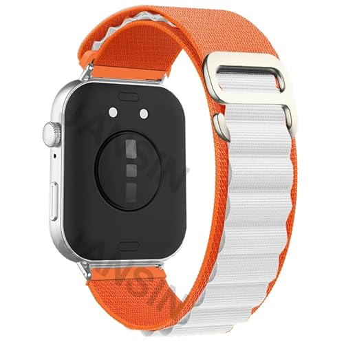 VMBVBHMDF Nylonarmband passend for Huawei Watch Fit 3 Alpine Loop Band Herren Damen Sportarmband Armband passend for Huawei Watch Fit3 Correa Zubehör(Orange Starlight) von VMBVBHMDF
