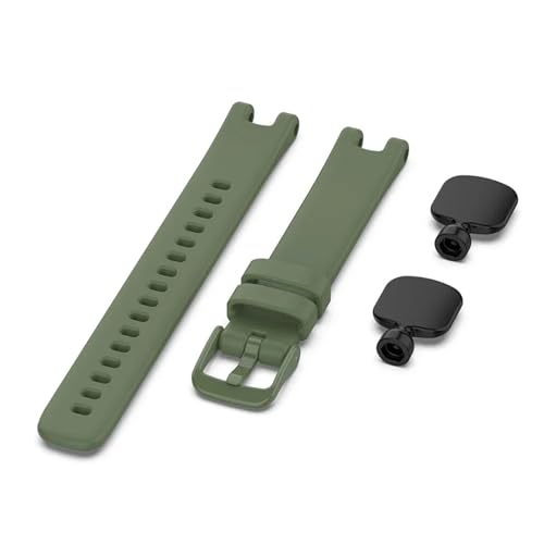 VMBVBHMDF Passend for Garmin Lily Uhrenarmband, Ersatz-Silikonarmband, passend for Garmin Lily Damen-Fitness-Sportarmband(Army Green) von VMBVBHMDF