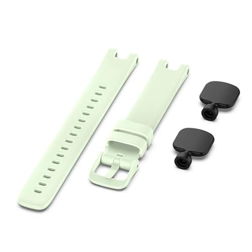 VMBVBHMDF Passend for Garmin Lily Uhrenarmband, Ersatz-Silikonarmband, passend for Garmin Lily Damen-Fitness-Sportarmband(Green) von VMBVBHMDF