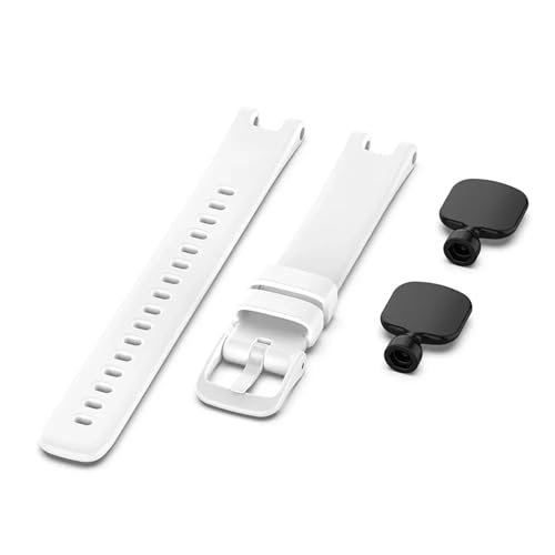 VMBVBHMDF Passend for Garmin Lily Uhrenarmband, Ersatz-Silikonarmband, passend for Garmin Lily Damen-Fitness-Sportarmband(White) von VMBVBHMDF
