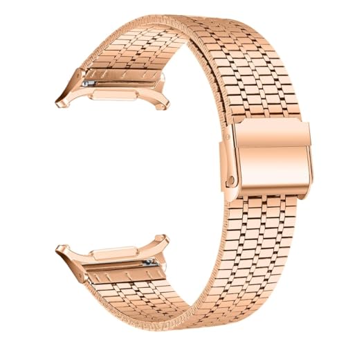 VMBVBHMDF Passend for Samsung Galaxy Watch Ultra Band 47 mm Edelstahlarmband Galaxy Watch Ultra 47 mm Correa Armband Herren Damenarmband(Rose Gold) von VMBVBHMDF