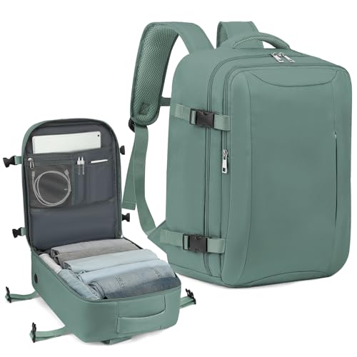 VMIKIV Handgepäck Rucksack für Easyjet 45x36x20 Reiserucksack Damen Herren für Laptop 15,6 Zoll 32L Tasche Flugzeug Flug Genehmigt für Reisen von VMIKIV