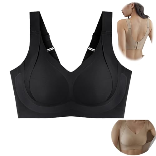 Daily Comfort Wireless Shaper-BH, Haltungskorrektur-BHS für Frauen, Nahtloser Push-up-Stütz-BH (A,5XL) von VNDUIFH