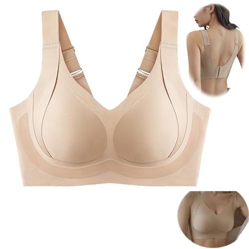 VNDUIFH Daily Comfort Wireless Shaper-BH, Haltungskorrektur-BHS für Frauen, Nahtloser Push-up-Stütz-BH (C,5XL) von VNDUIFH