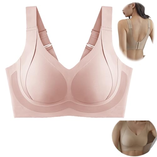 VNDUIFH Daily Comfort Wireless Shaper-BH, Haltungskorrektur-BHS für Frauen, Nahtloser Push-up-Stütz-BH (D,4XL) von VNDUIFH