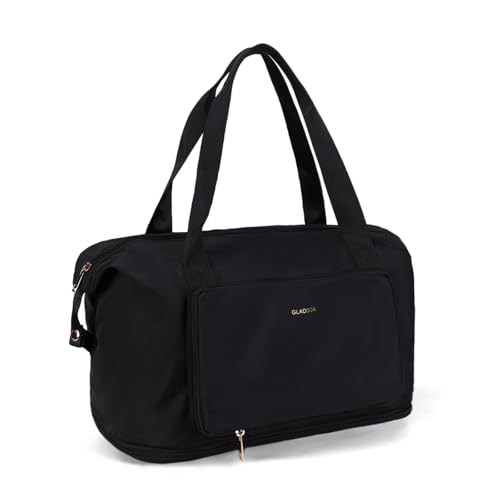 VNFIOEI Große Handgepäck Tasche Tragbar, Umhängbar & Zusammenfaltbar Wasserdichtes Oxford-Gewebe Leichtes Kabinengepäck mit Verstellbarem Schulterriemen für Reisen von VNFIOEI