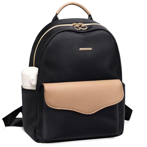 VNINE Rucksack Damen Klein，Cityrucksack Handtasche 2 in 1 Wasserdicht Tagesrucksack Mini Rucksack Damen Leichtgewicht PU Leder Casual Daypack für Reise Freizeit Einkauf Arbeit von VNINE