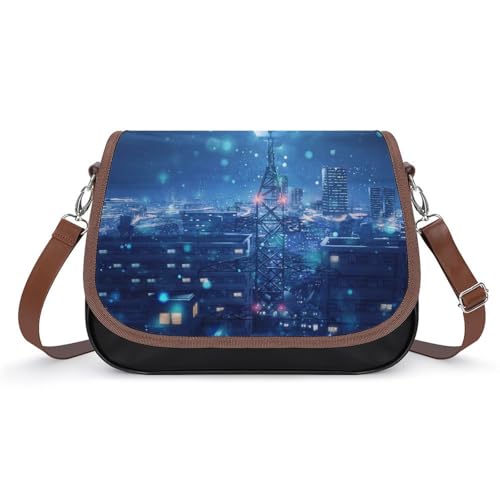 VNJVPWLQW Umhängetasche Damen Anime-Mädchen Schultertasche Crossbody Tasche Handytasche Geldbörsen 31x22x11cm von VNJVPWLQW