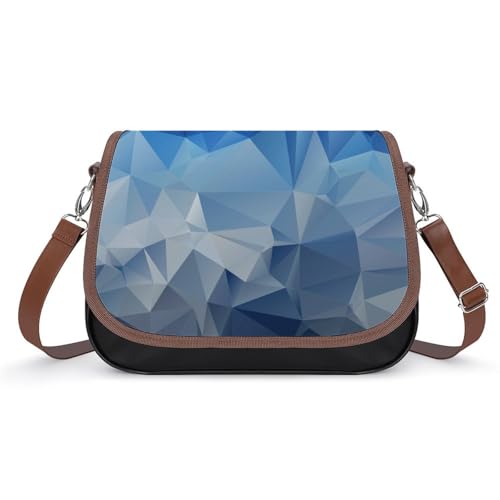 VNJVPWLQW Umhängetasche Damen Blaue Digitale Kunst Schultertasche Crossbody Tasche Handytasche Geldbörsen 31x22x11cm von VNJVPWLQW