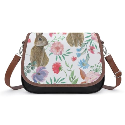 VNJVPWLQW Umhängetasche Damen Blumen Schmetterling Schultertasche Crossbody Tasche Handytasche Geldbörsen 31x22x11cm von VNJVPWLQW