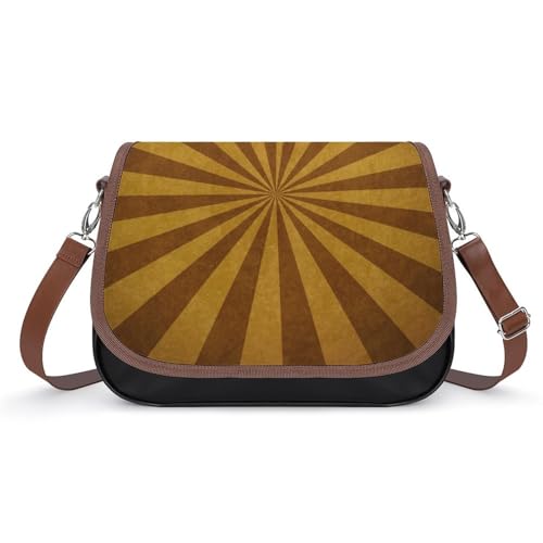 VNJVPWLQW Umhängetasche Damen Braun Schwindlig Schultertasche Crossbody Tasche Handytasche Geldbörsen 31x22x11cm von VNJVPWLQW