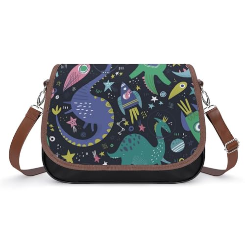 VNJVPWLQW Umhängetasche Damen Dinosaurier Schultertasche Crossbody Tasche Handytasche Geldbörsen 31x22x11cm von VNJVPWLQW