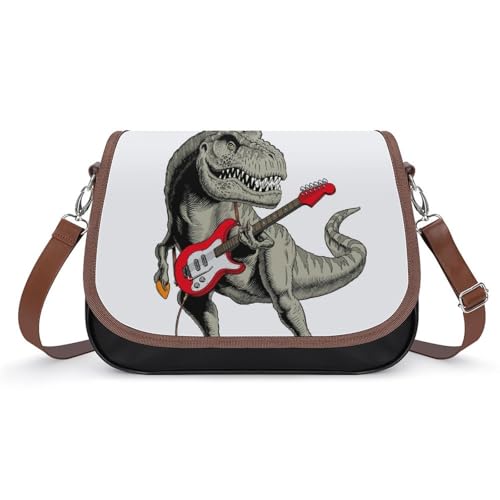 VNJVPWLQW Umhängetasche Damen Dinosaurier Schultertasche Crossbody Tasche Handytasche Geldbörsen 31x22x11cm von VNJVPWLQW