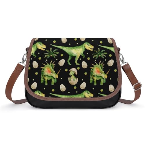 VNJVPWLQW Umhängetasche Damen Dinosaurier Schultertasche Crossbody Tasche Handytasche Geldbörsen 31x22x11cm von VNJVPWLQW
