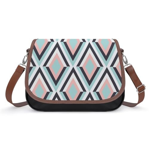 VNJVPWLQW Umhängetasche Damen Geometrisch Schultertasche Crossbody Tasche Handytasche Geldbörsen 31x22x11cm von VNJVPWLQW
