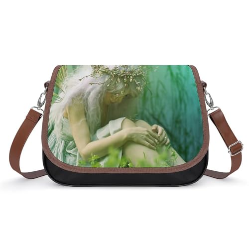 VNJVPWLQW Umhängetasche Damen Mädchen Mit Flügeln Schultertasche Crossbody Tasche Handytasche Geldbörsen 31x22x11cm von VNJVPWLQW