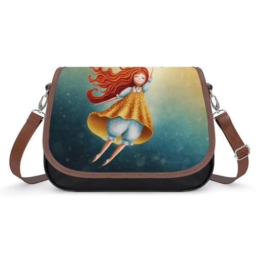 VNJVPWLQW Umhängetasche Damen Mädchen Schultertasche Crossbody Tasche Handytasche Geldbörsen 31x22x11cm von VNJVPWLQW