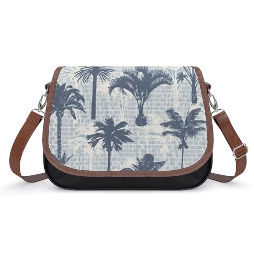 VNJVPWLQW Umhängetasche Damen Palme Schultertasche Crossbody Tasche Handytasche Geldbörsen 31x22x11cm von VNJVPWLQW