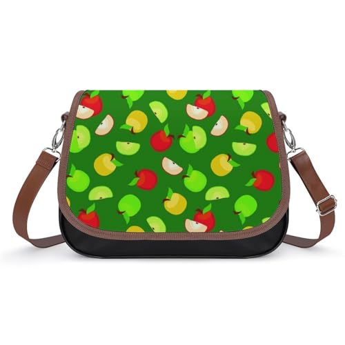 VNJVPWLQW Umhängetasche Damen Rote Grüne Frucht Schultertasche Crossbody Tasche Handytasche Geldbörsen 31x22x11cm von VNJVPWLQW
