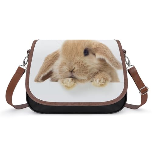 VNJVPWLQW Umhängetasche Damen Süßes Kaninchen Schultertasche Crossbody Tasche Handytasche Geldbörsen 31x22x11cm von VNJVPWLQW