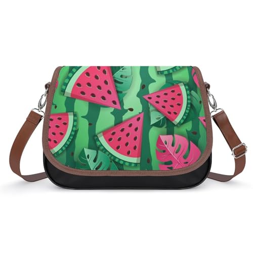 VNJVPWLQW Umhängetasche Damen Wassermelone Schultertasche Crossbody Tasche Handytasche Geldbörsen 31x22x11cm von VNJVPWLQW