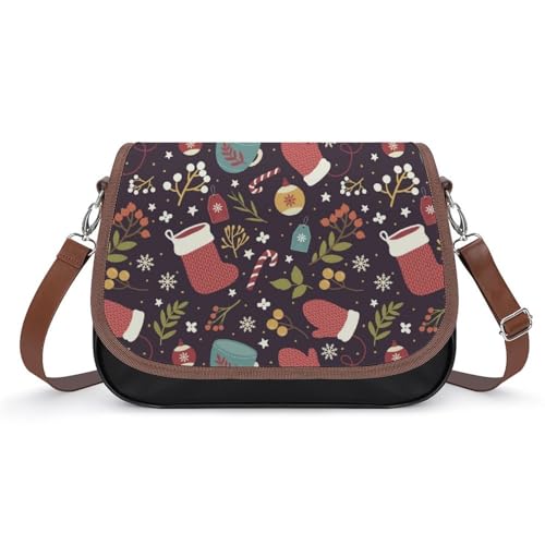 VNJVPWLQW Umhängetasche Damen Weihnachten Schultertasche Crossbody Tasche Handytasche Geldbörsen 31x22x11cm von VNJVPWLQW