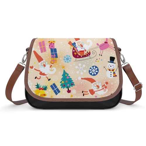 VNJVPWLQW Umhängetasche Damen Weihnachten Schultertasche Crossbody Tasche Handytasche Geldbörsen 31x22x11cm von VNJVPWLQW
