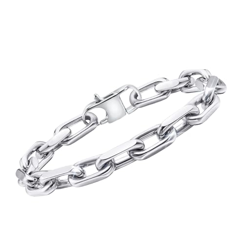 VNOX Armband Herren Silber Edelstahl : Geschenk für Ihn Armbänder Gliederarmband, Geschenk für Papa Männer Ehemann Sohn, Armband für Bruder Vatertag Geburtstag 19cm VNOX Armband Herren Silber Edelstahl : Geschenk für Ihn Armbänder Gliederarmband, Geschenk für Papa Männer Ehemann Sohn, Armband für Bruder Vatertag Geburtstag 19cm von VNOX