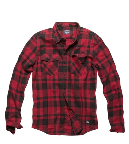 Vintage Industries Flanellhemd Austin Shirt Red Check - Austin-XXL von VNTG / INDUSTRIES