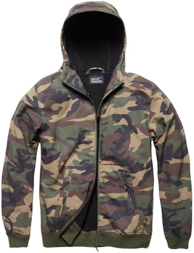 Vintage Industries Funktionsjacke Ashore Softshell Jacket Woodland Camo-M von VNTG / INDUSTRIES