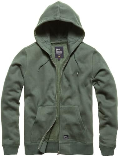Vintage Industries Sweatjacke Redstone Hooded Sweatshirt Mid Grey-L Vintage Industries Sweatjacke Redstone Hooded Sweatshirt Mid Grey-L von VNTG / INDUSTRIES