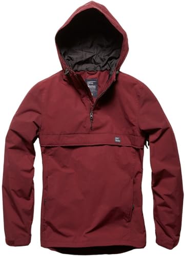 Vintage Industries Windbreaker Übergangsjacke Shooter Anorak Burgundy-M von VNTG / INDUSTRIES