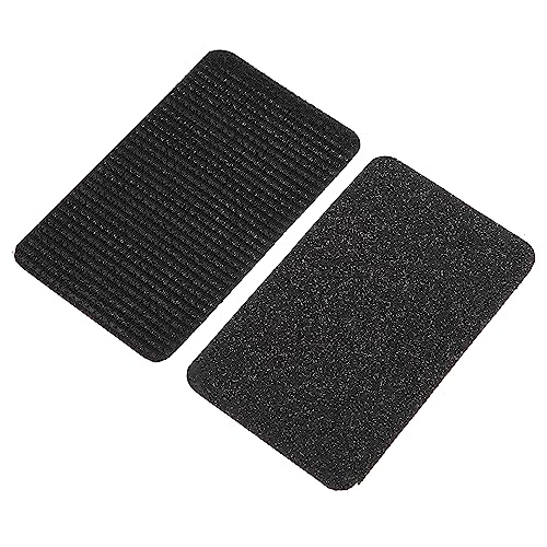 VOCOSTE 2stk. Haar Fest Pads, Quadratisch Fransen Einfügen Haarknall Patch, Schwarz von VOCOSTE