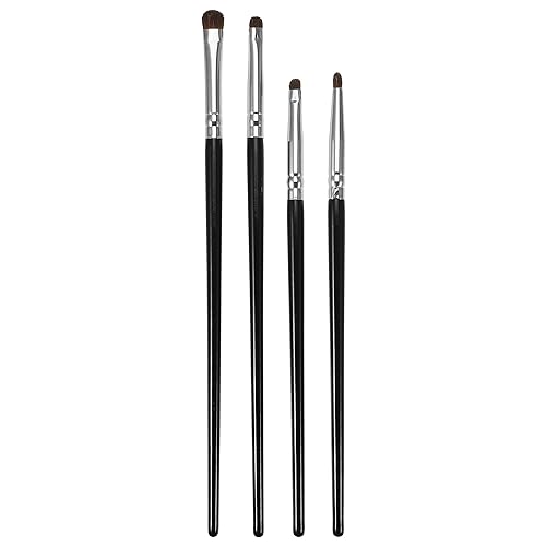 VOCOSTE 4 Stk. Make-up Pinsel Satz Gesichts Concealer Lidschatten Pinsel Schwarz Silber von VOCOSTE