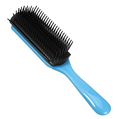 VOCOSTE Haarbürste, 9 Reihiger Stil Pinsel für Damen Reisebürste Blau Schwarz von VOCOSTE